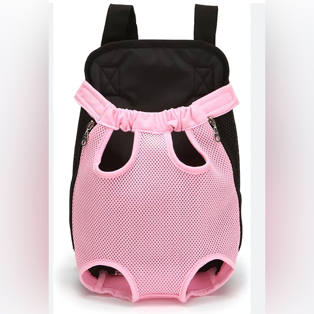 Nylon Mesh Pet Backpack Carrier Adjustable